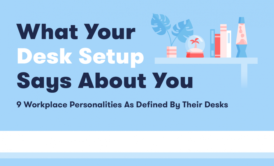 what your desk setup says about you.infographic
